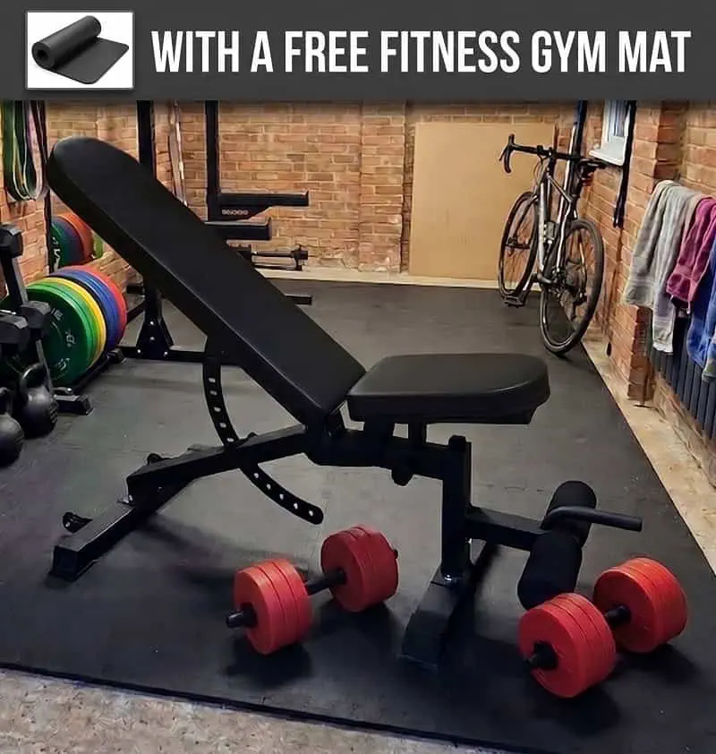 Ironman Professional Weight Training Bench & 32kg Dumbbell Set