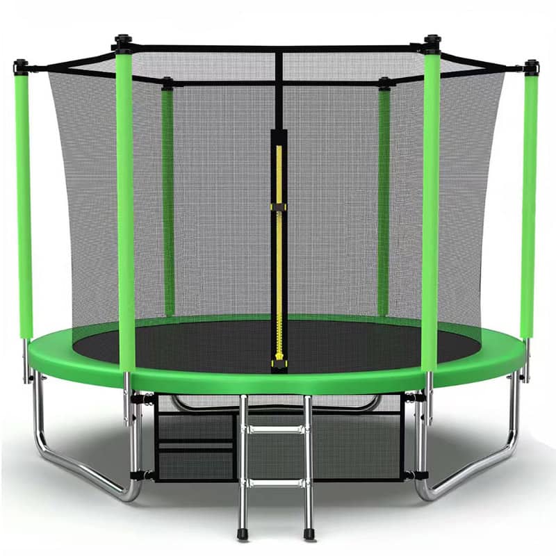 10ft Trampoline + Safety Enclosure Free Ladder & Shoe Tidy