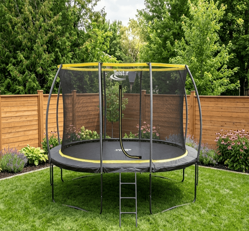 Big Air Orbit 9x13ft Oval Trampoline With Safety Enclosure Free Ladder Cover & Anchor Kit - Image 10