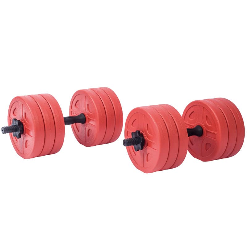 IronMan Flat Weight Training Bench & 32kg Dumbbell Set