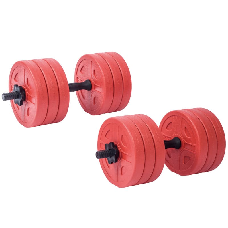 BodyTrain Foldable Adjustable Weight Bench & 32kg Dumbbell Set
