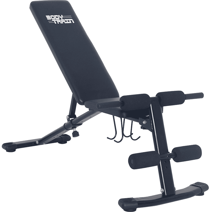 BodyTrain Foldable Adjustable Weight Bench & 32kg Dumbbell Set