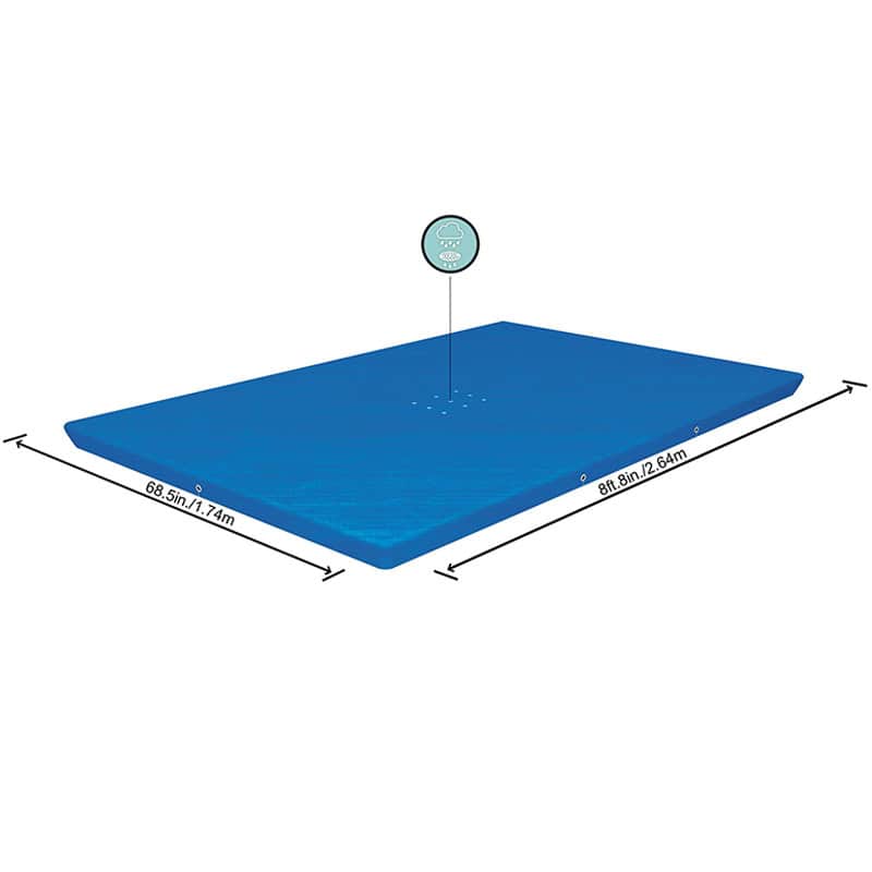 Bestway 8ft 6" x 6ft 7" (2.59m x 1.70m) Rectangle Pool Cover