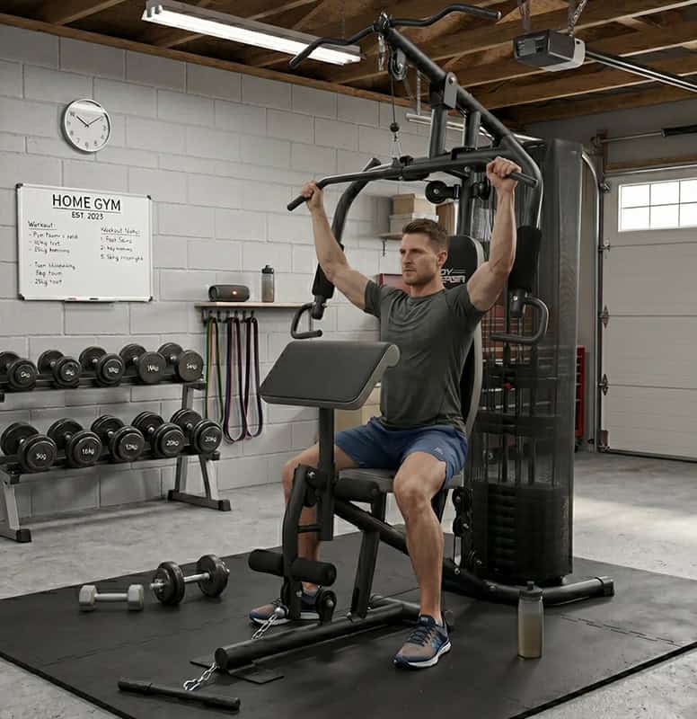 BodyTrain ES-422 Single Station Home Multi Gym 45kg Weight Stack
