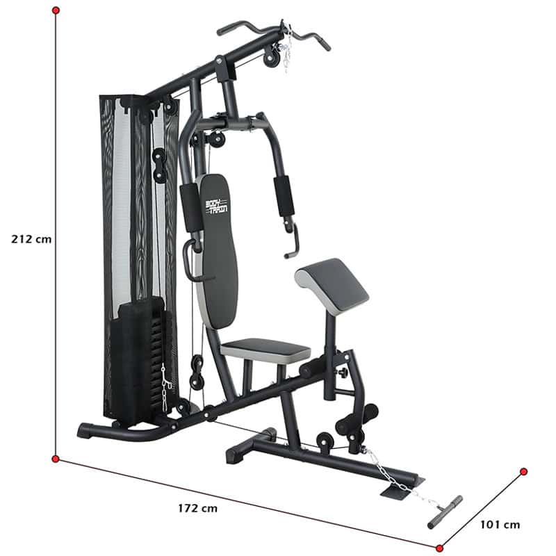 BodyTrain ES-422 Single Station Home Multi Gym 65kg Weight Stack