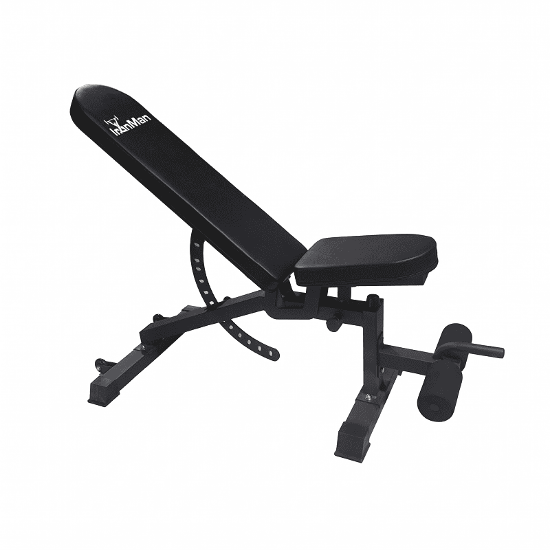 Ironman Professional Weight Training Bench & 24kg Adjustable Dumbbell Pair Set