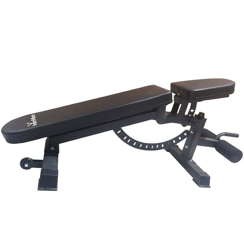 Ironman Professional Weight Training Bench & 24kg Adjustable Dumbbell Pair Set