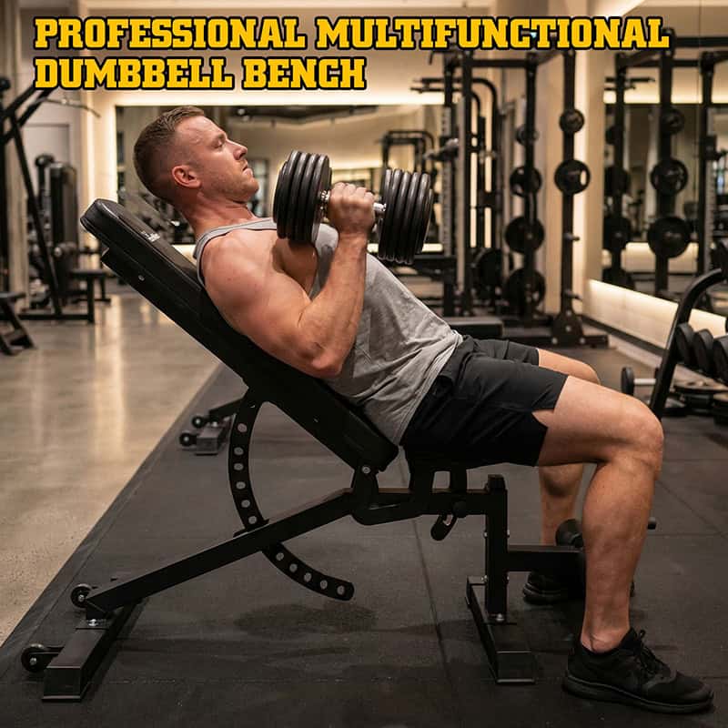 Ironman Professional Weight Training Bench & 32kg Dumbbell Set