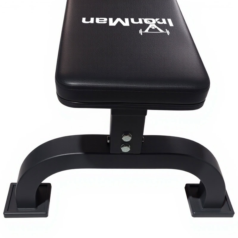 IronMan Flat Weight Training Bench & 24kg Adjustable Dumbbell Pair Set