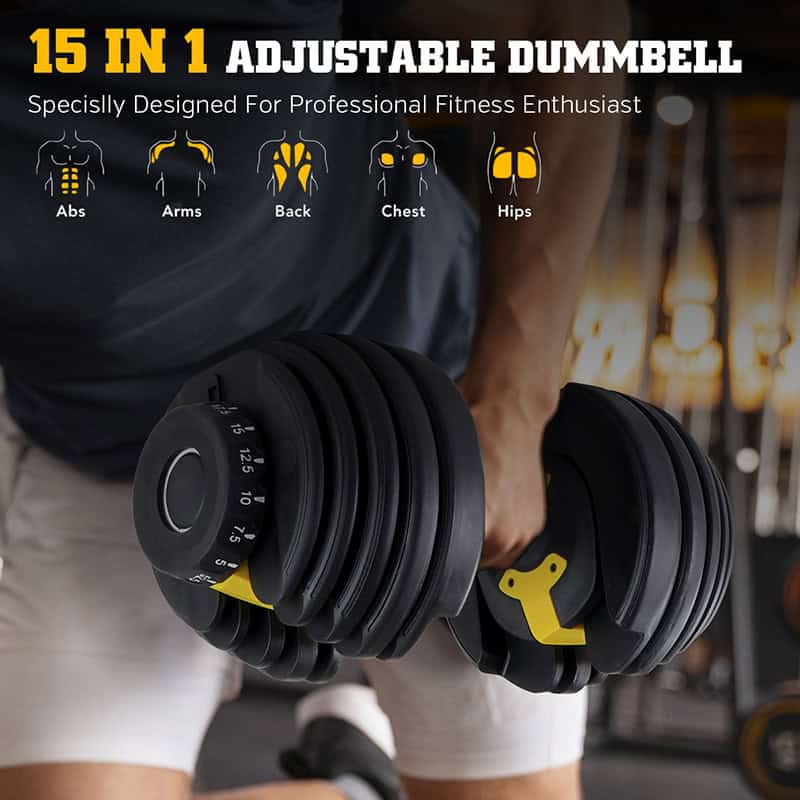 BodyTrain 24kg Adjustable Dumbbell