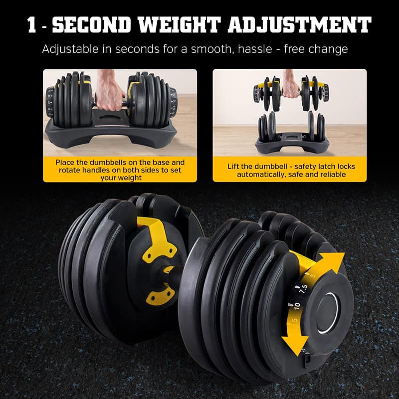 BodyTrain 24kg Adjustable Dumbbell