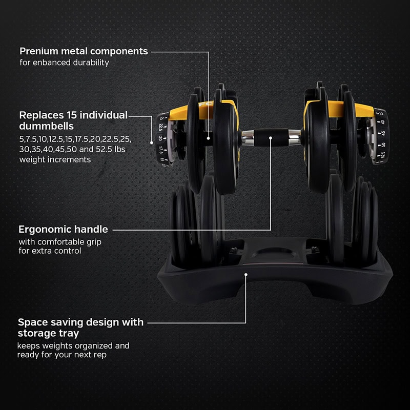 BodyTrain 24kg Adjustable Dumbbell