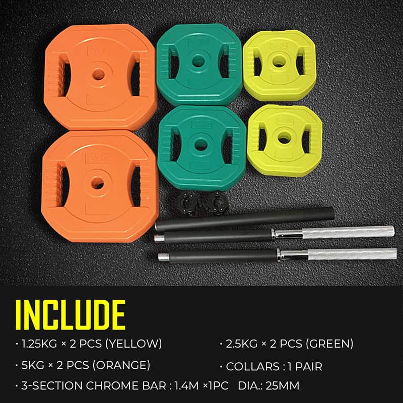 IronMan 20kg Pump Barbell Set
