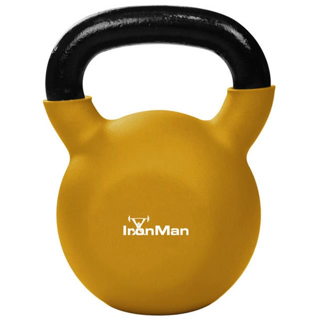 Ironman 26kg Cast Iron Coated Kettlebell