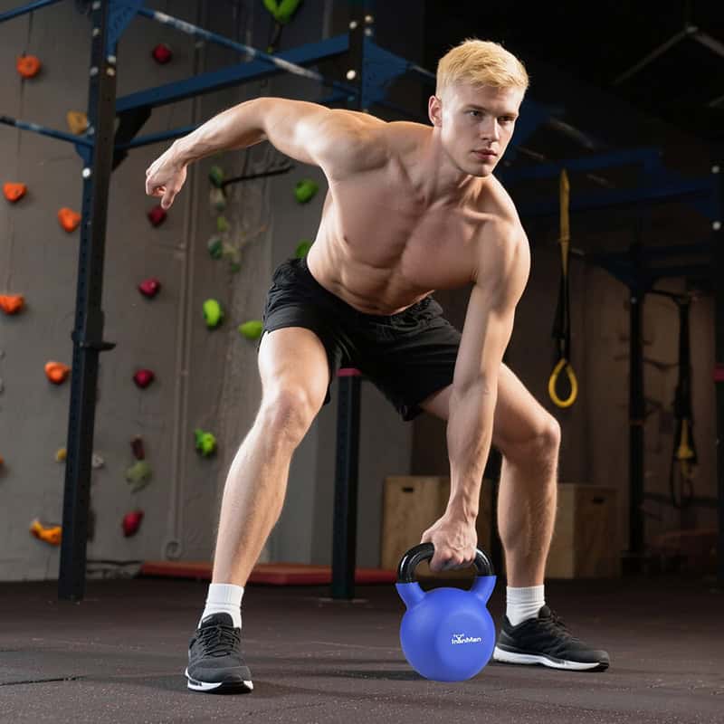 Ironman 30kg Cast Iron Coated Kettlebell
