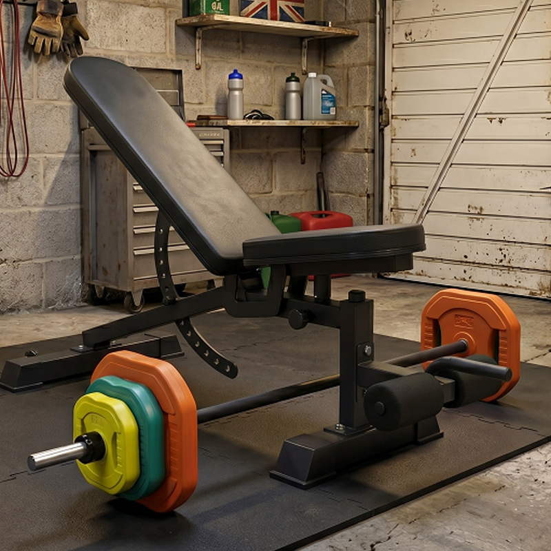 Ironman Professional Weight Training Bench & 30kg Pump Barbell Set