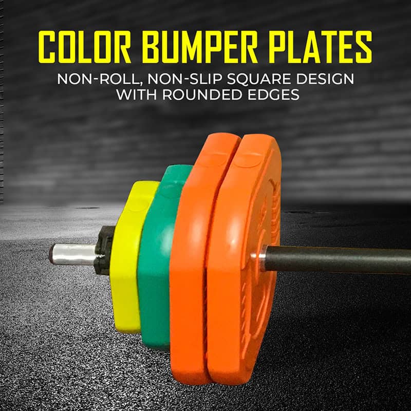 IronMan Flat Weight Training Bench & 30kg Pump Barbell Set - Image 4